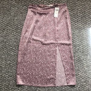 Abercrombie Midi Silk Slit Skirt